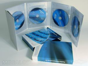 multidisc digipak set 4 disc cd dvd set slipcase clear trays