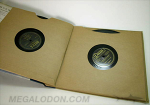 vintage vinyl set book retro 12 inch size multiple sleeves die cut center