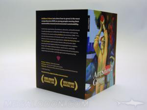 custom dvd jacket recycled paper soy inks booklet in literature pocket flap