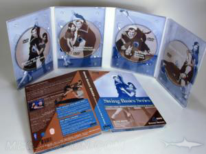 metallic ink copper multidisc set printed packaging 4 dvd
