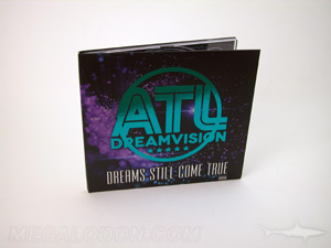 foil stamping blue turquiose cd dvd disc packaging