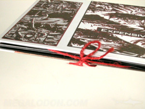 custom dvd hardbound book  string tie cloth wrap