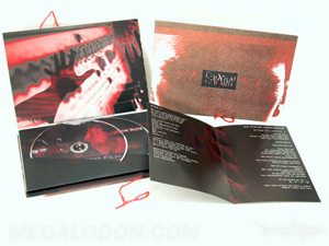 dvd book swinging sleeve cloth binding custom packaging