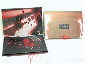 DVD Book 2 Disc Set Double Disc swinging sleeve string tie embossing cloth wrap 