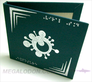metallic ink printing on linen material fabric cd vd vinyl usb gift box