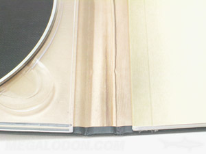 cd book close up book binding inner wrap