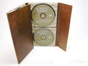 digipak dvd multidisc set paper trays 100% recycled paper fiberboard tall portfolio