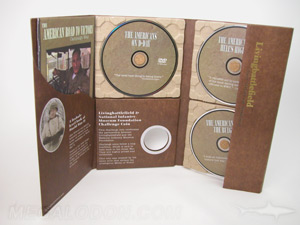 digipak dvd paper tray foam tray die cut hole multidisc packaging set