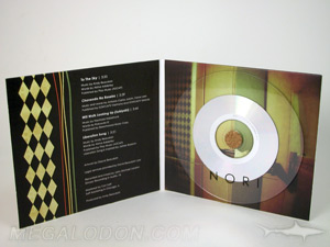 cd jacket 4pp cork hub  transparent disc clear substrate cd