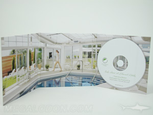 custom cd jacket white foam hub 6pp packaging full color 4C/4C