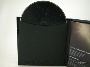 cd book glued on sleeve top loading black kraft paper