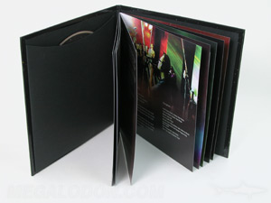 custom cd LP packaging glued on disc sleeve inner pages