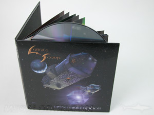 lightweight cd book LP style inner pages glued sleeve black paper lining