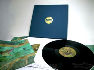 deluxe box set vinyl LP record 12 inch linen wrap fabric multi record set