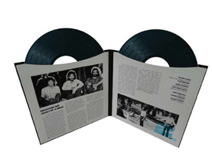 double vinyl LP set 12 inch retro style packaging