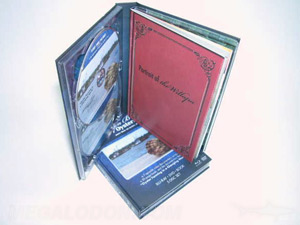 multidisc book set 4 dvd discs double disc trays perfect bound book