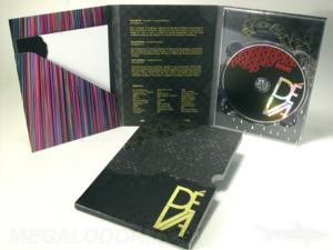 dvd digipak set gold foil slipcase 6pp tall tray diagonal pocket stationary