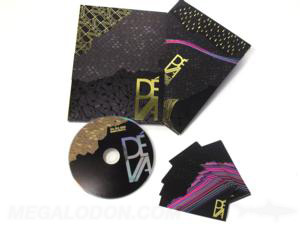 slipcase set tall gold foiling spot gloss embossed debossed disc digipak and stationary cards