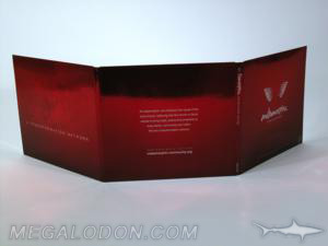 red foil paper printed packaging cd dvd usb vinyl packaging