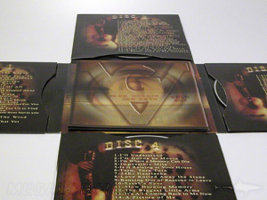 cross shaped jacket multidisc set 4 or 5 cd dvd discs