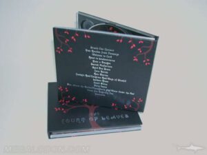 CD Book Packaging Back Side Red Foil Silver Foil
