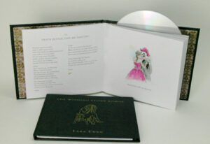 Hardcover4 CD Book with printed swinging sleeve die cut center hole inner pages gold foil stamping 4C printing